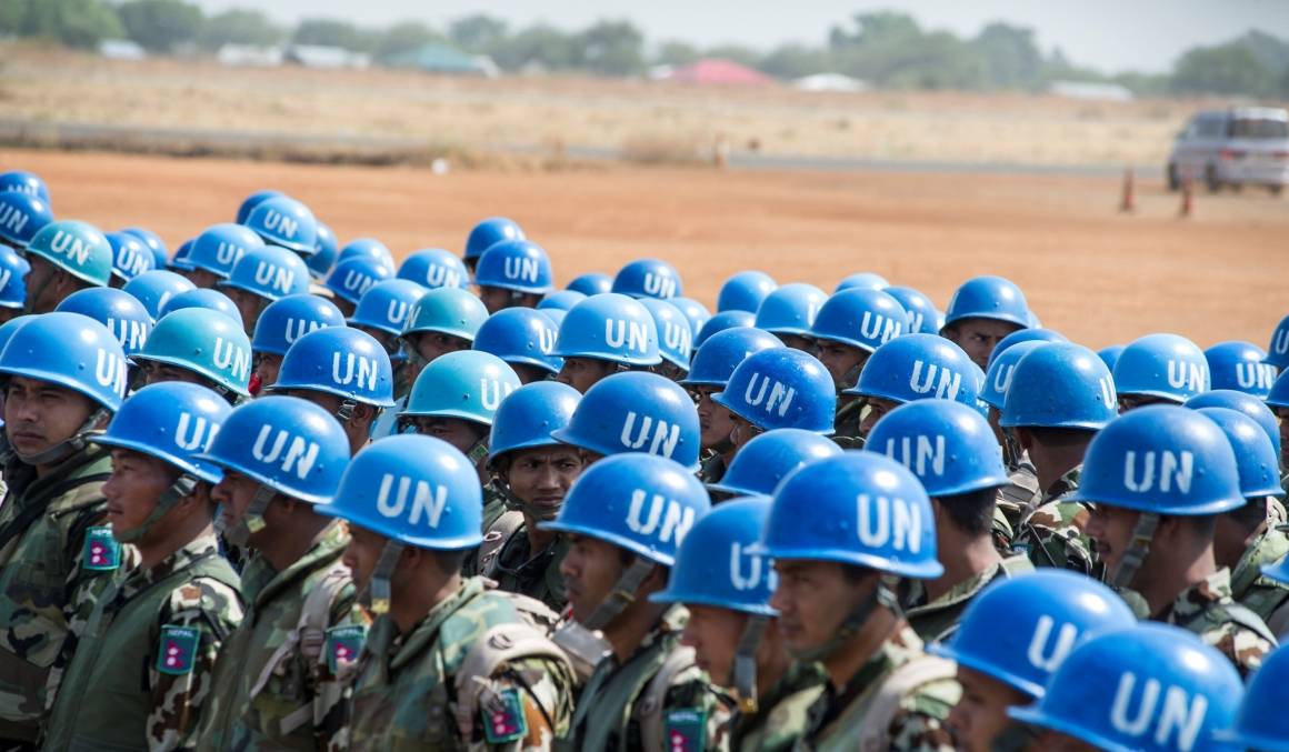 Bildet viser FN-soldater på oppdrag i Sør-Sudan, 2014. Foto: UN Photo/Isaac Billy